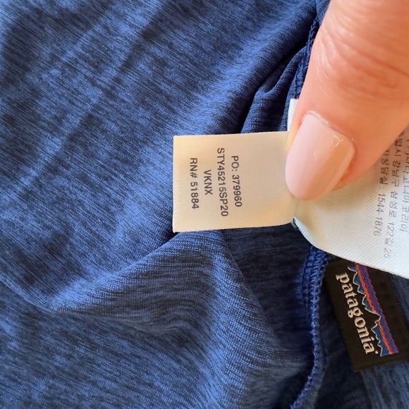 Patagonia Capilene Cool Daily Shirt-Stretch Performance UPF 50+-Blue Solid-Sz XL - Picture 9 of 12